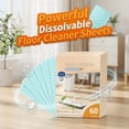 thumbnail image 1 of 60 Pack Dissolvable Floor Cleaner Sheets, Deep Grime Removal for Hardwood Tile Laminate, No Residue, 1 of 8