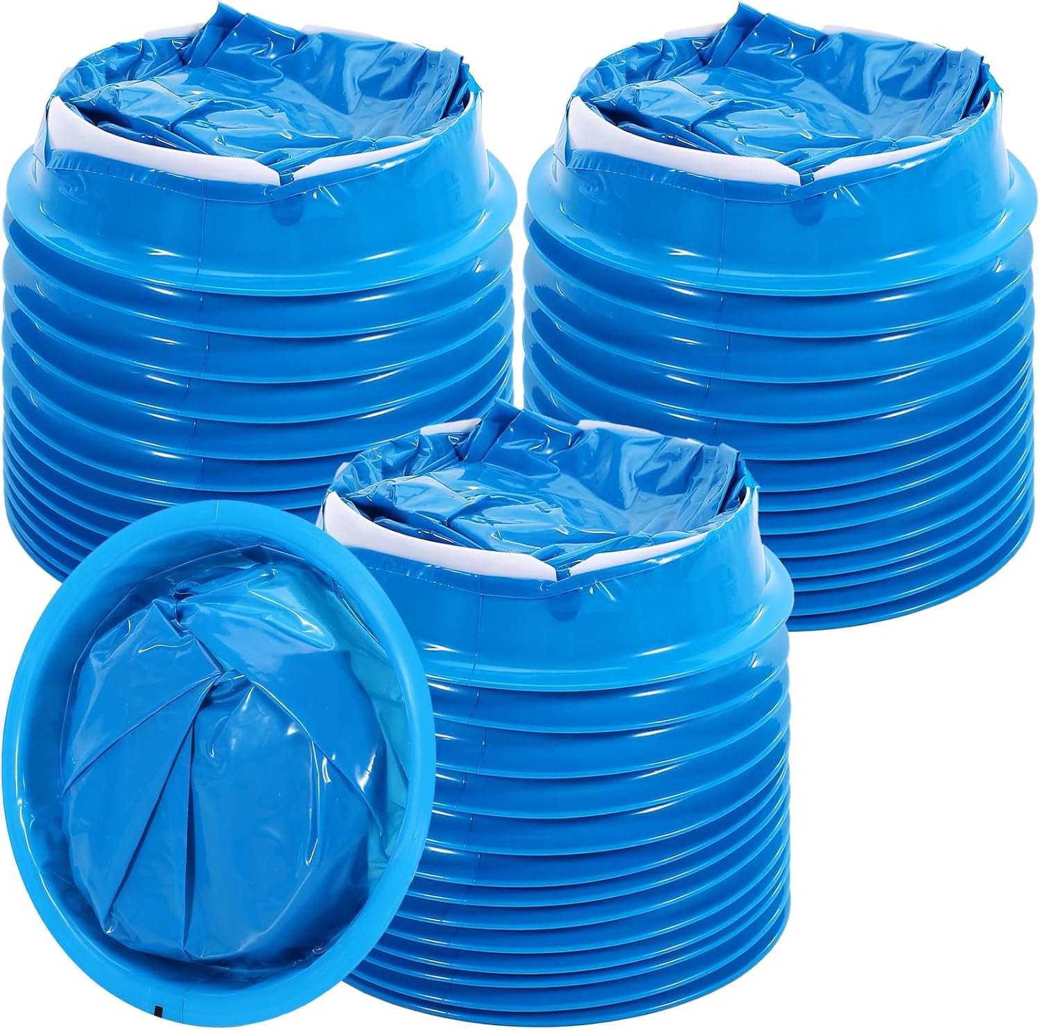 60 Pack Emesis Bags,1000ml Vomit Bags Disposable,Blue Leak Resistant ...