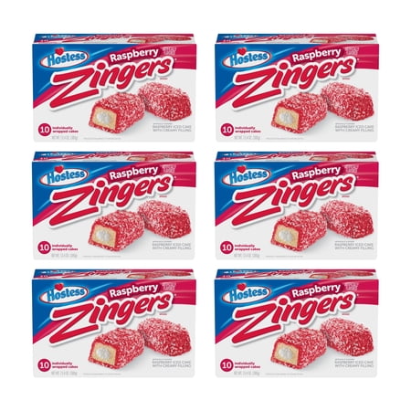 (60 Pack) HOSTESS Raspberry ZINGERS, 1 Count Bags