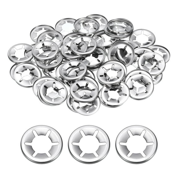 60 Pack Internal Tooth Star Lock Washers M14 Quick Locking Washers Stainless Steel