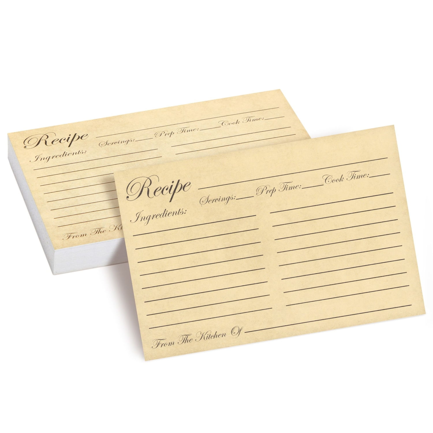 Walmart discount codes: Juvale 60-Pack Recipe Cards, Double Sided 4x6, Durable Cardstock for Kitchen, Restaurants