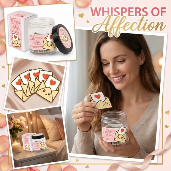 60-Pack Love Note Gift Jar With 60 Affirmation & Greeting Notes - For Romantic Gifts, Valentine's Day, Anniversary, Thoughtful Surprise Cards Jar For Romantic Expressions