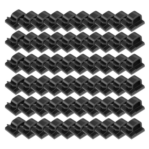 60 Pack Outdoor Light Clips String Lights Clips Self Adhesive Clips Heavy Duty Large Hooks for Christmas String Lights