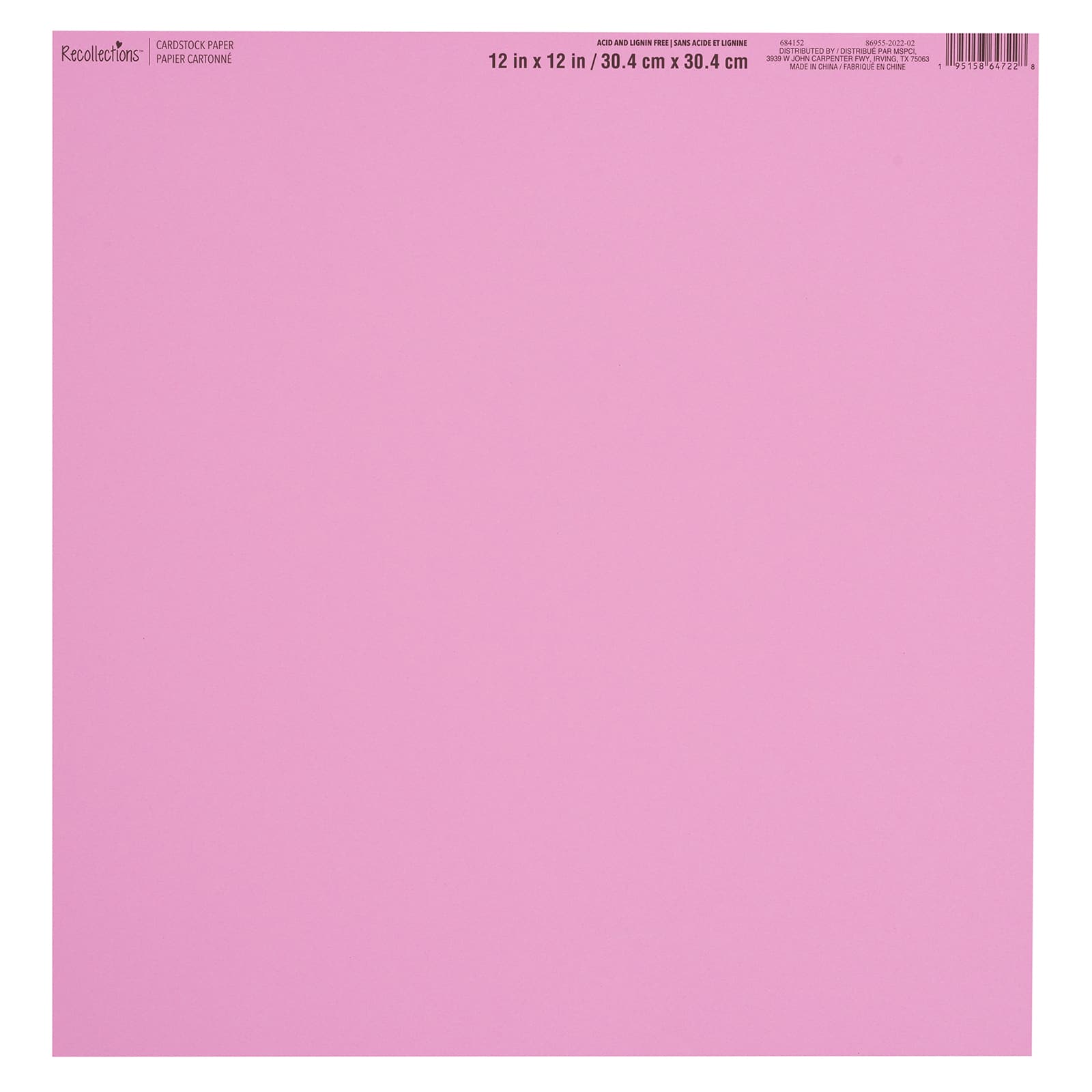 60 Pack Smooth Solid Cardstock Paper by Recollections™, 12" x 12