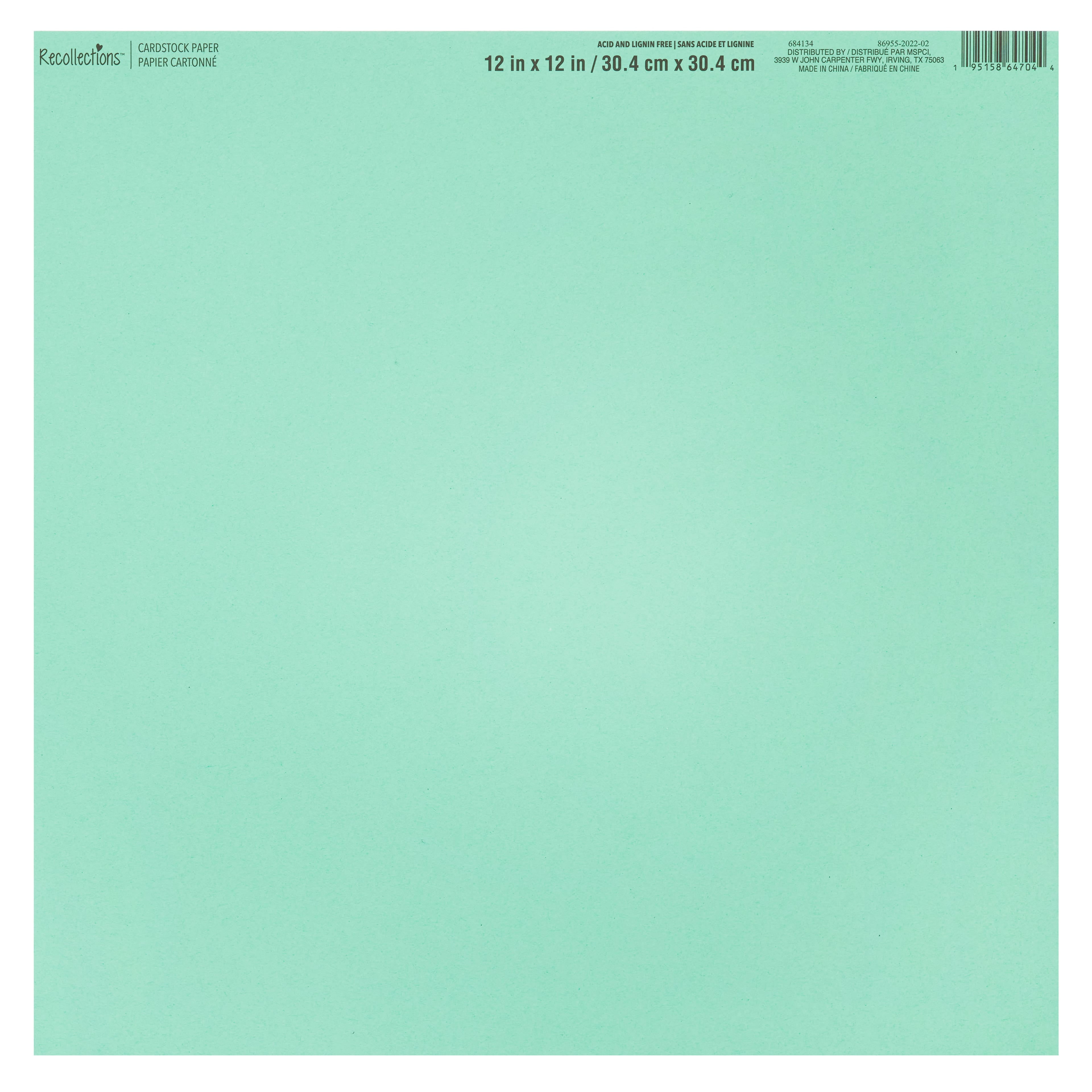 60 Pack Smooth Solid Cardstock Paper by Recollections™, 12" x 12