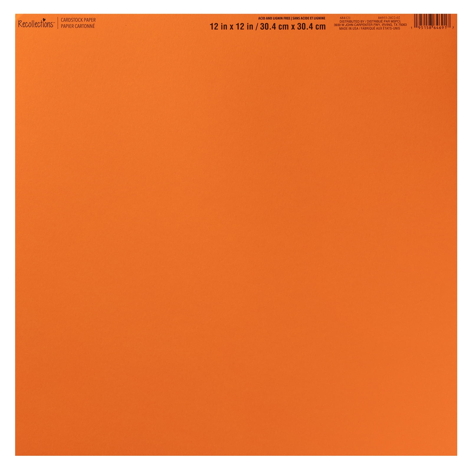 Recollections Smooth Solid Cardstock Paper, 12" x 12", 60 Pack