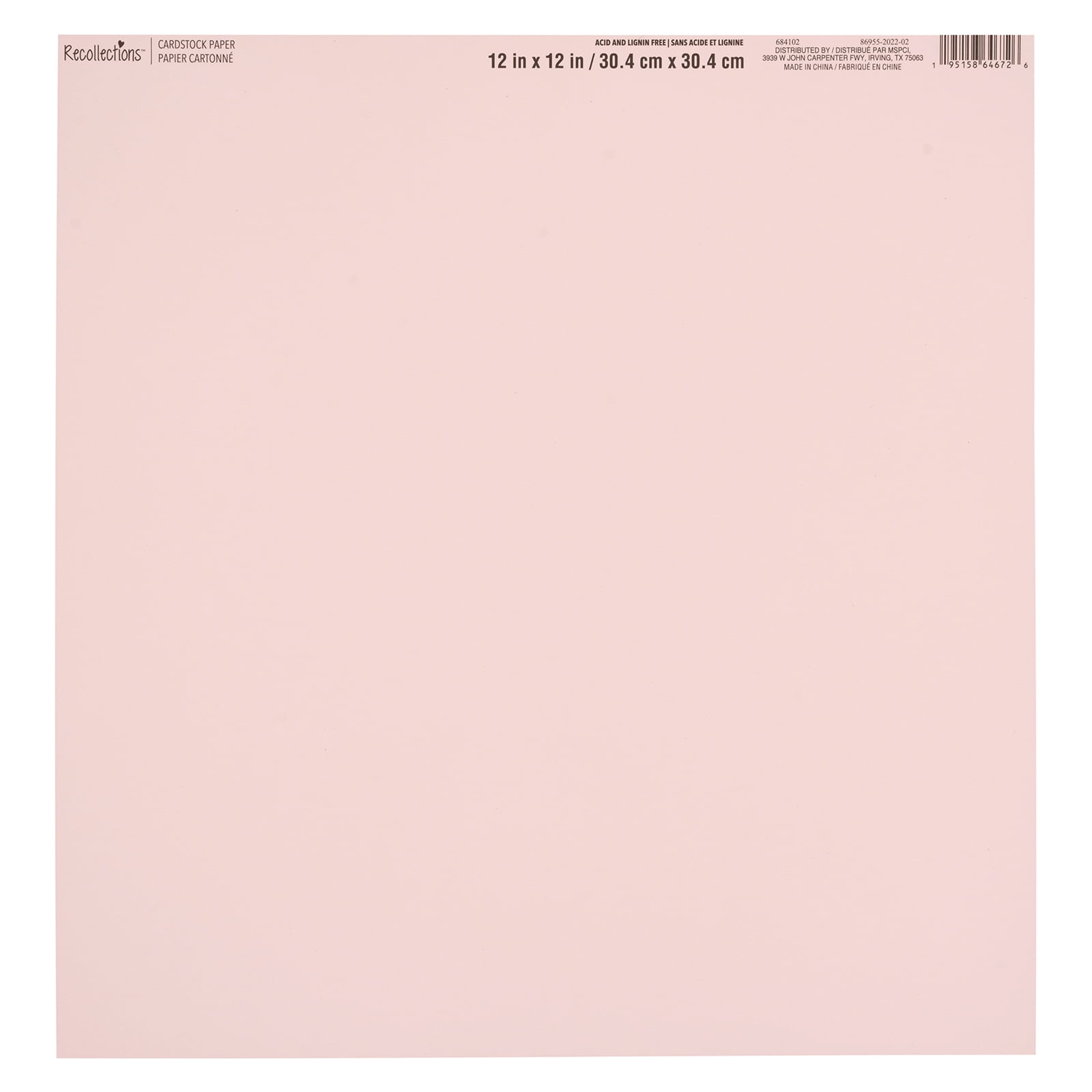 Recollections Smooth Solid Cardstock Paper, 12" x 12", 60 Pack