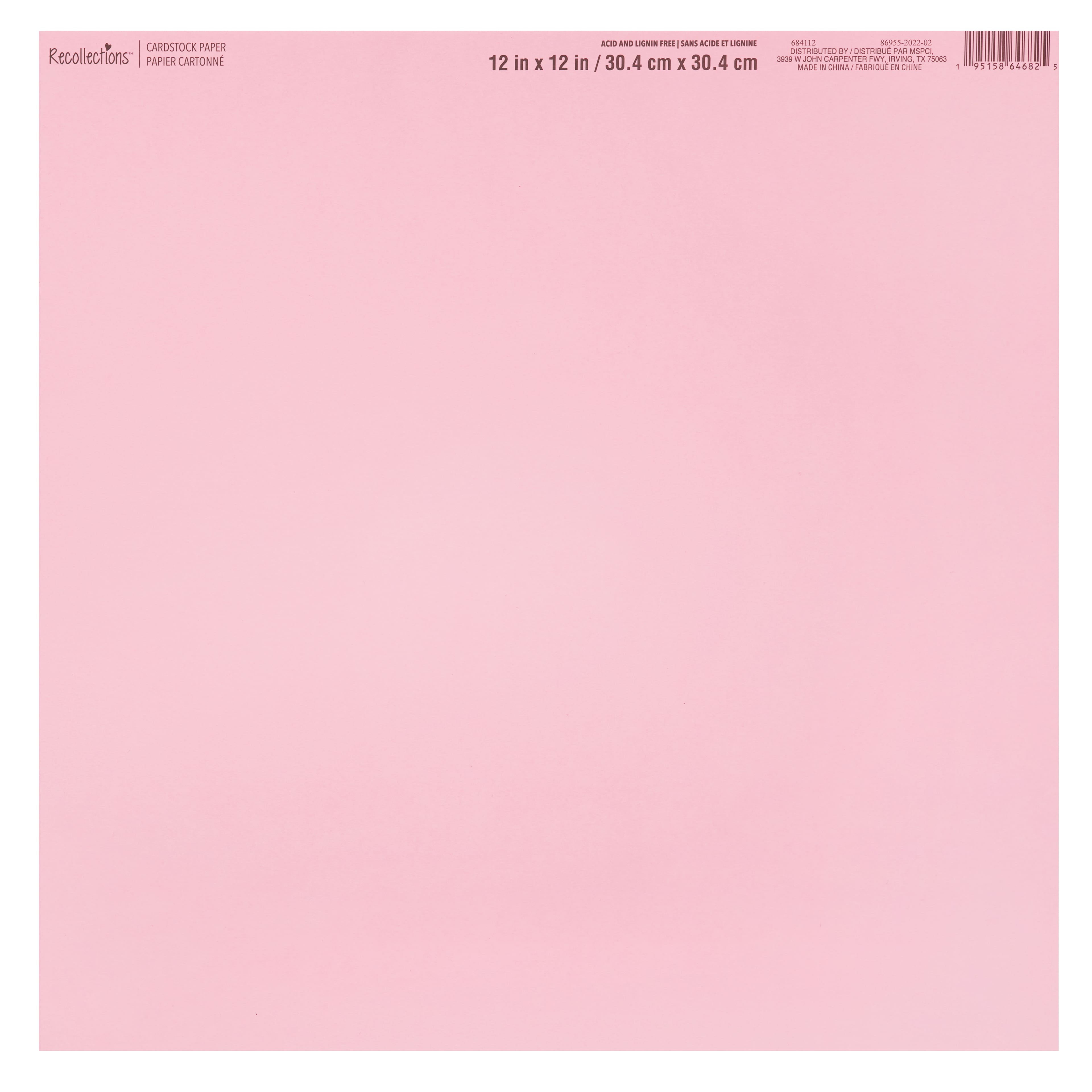 Pink Cardstock Paper, Baby Pink Cardstock