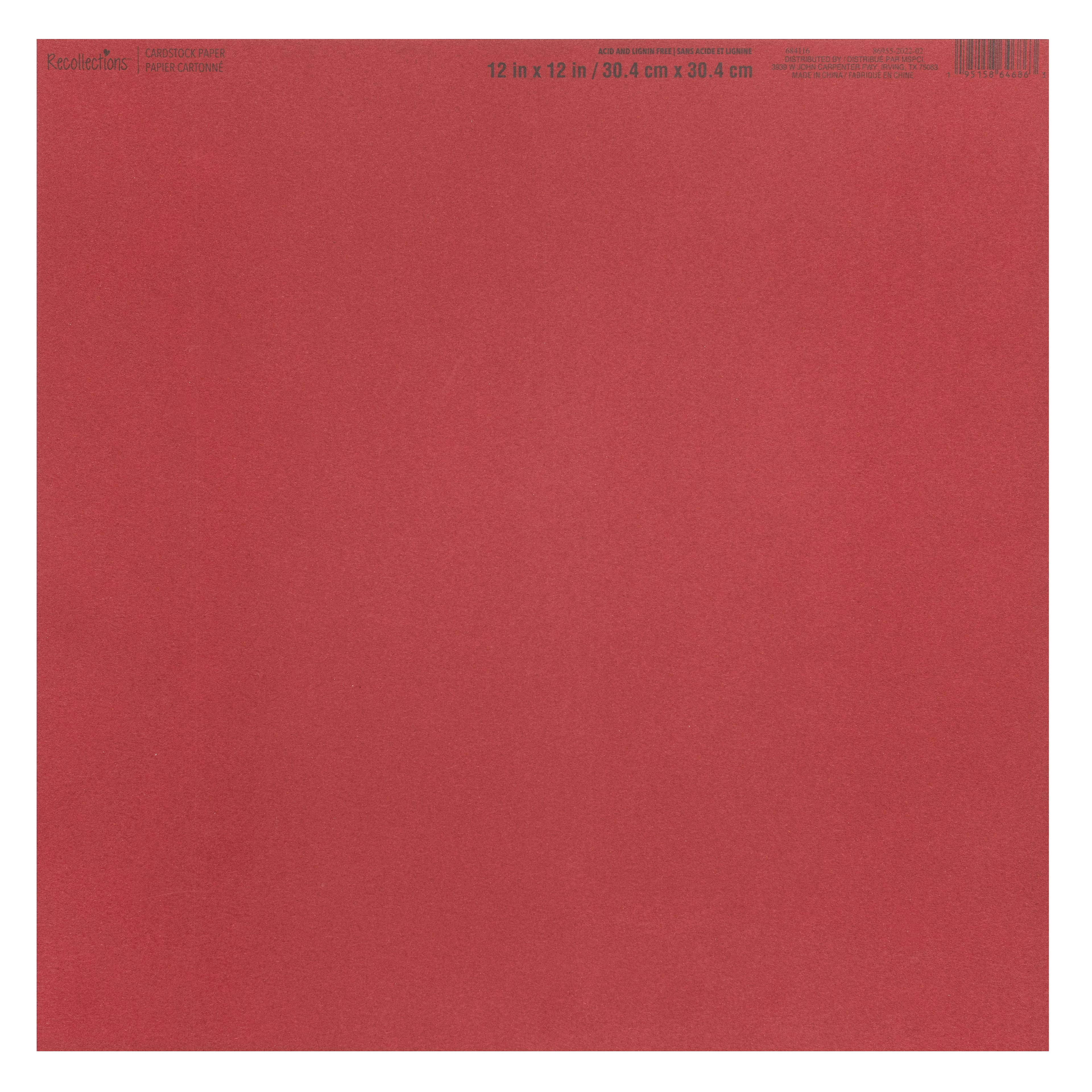 60 Pack Smooth Solid Cardstock Paper by Recollections™, 12" x 12