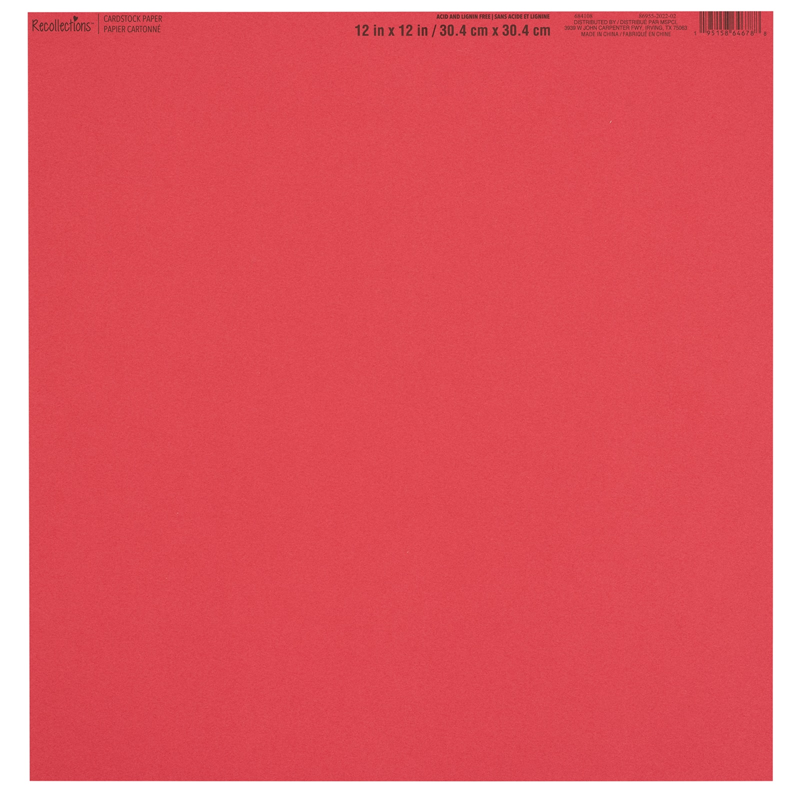 60 Pack Smooth Solid Cardstock Paper by Recollections™, 12" x 12