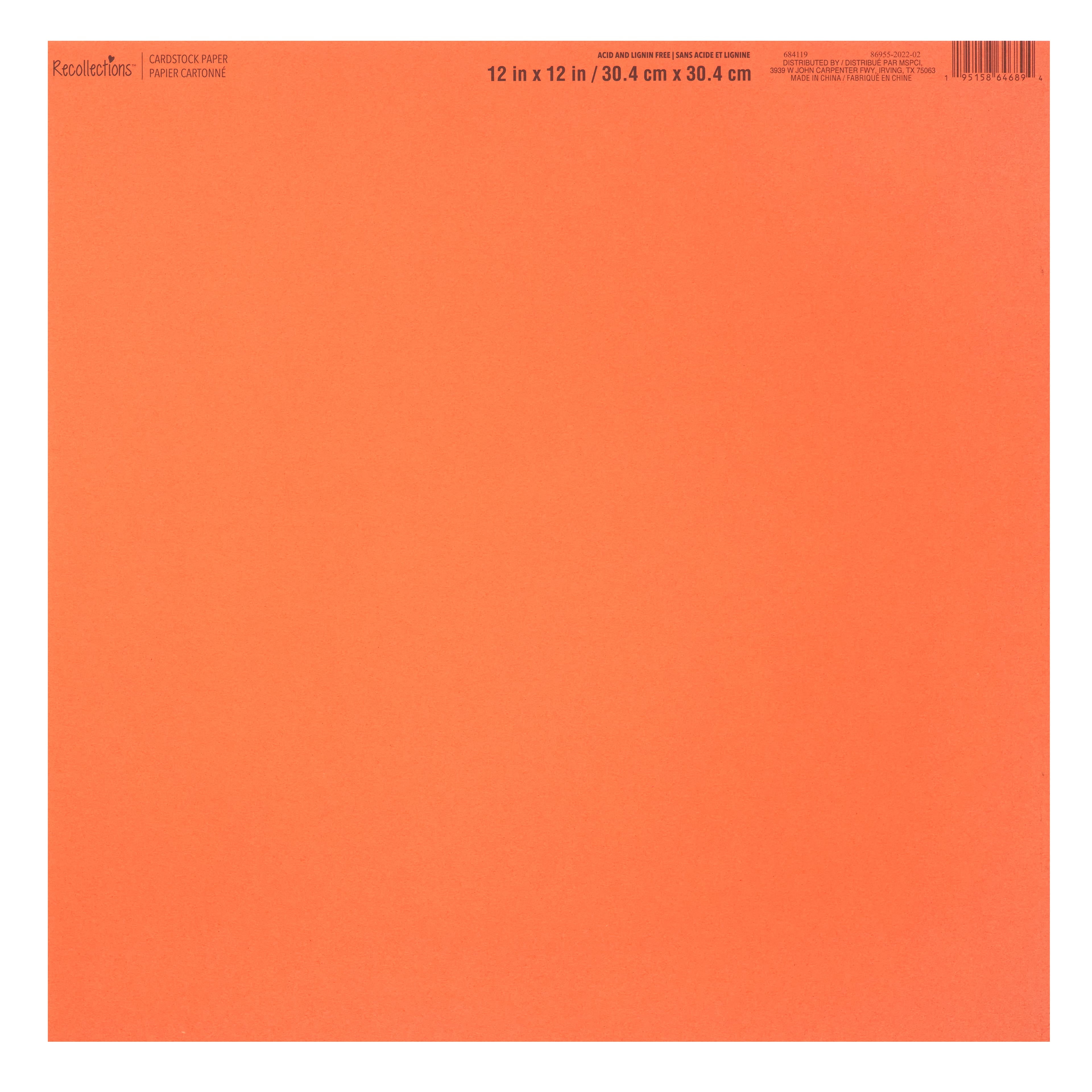 60 Pack Smooth Solid Cardstock Paper by Recollections™, 12" x 12