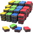 thumbnail image 1 of 60 Pack White Board Erasers, Magnetic Whiteboard Dry Eraser, Bone Shaped Chalkboard Wiper for Home, Office (Red, Yellow, Blue, Green), 1 of 7