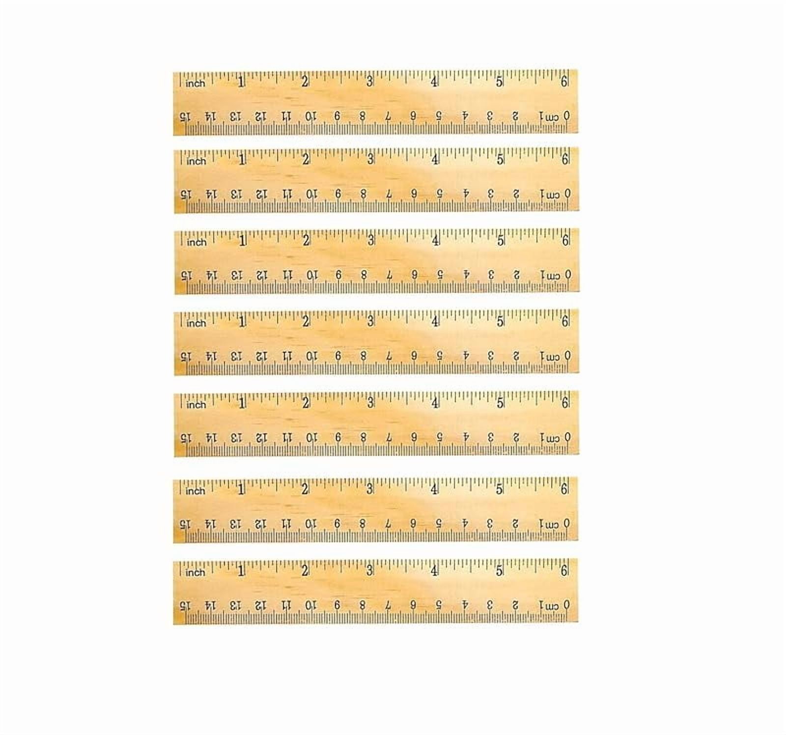 60 Pack Wooden Ruler 12 Inch Rulers Bulk Wood Measuring Ruler Office ...