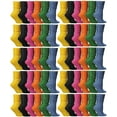 thumbnail image 1 of 60 Pack Yacht & Smith Womens Cotton Slouch Socks, Womans Knee High Boot Socks (Bold Bright), 1 of 3