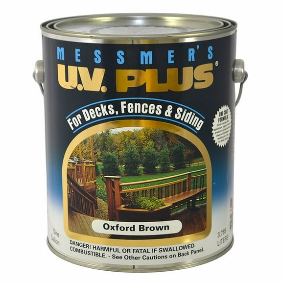 60‐Pack of 1 gal Messmer's MS‐602 Oxford Brown U.V. Plus Oil‐Based Semi‐Transparent Stain