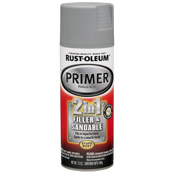 60-Pack of 12 oz Rust-Oleum Brands 260510 Gray Automotive 2 in 1 Filler and Sandable Primer Spray