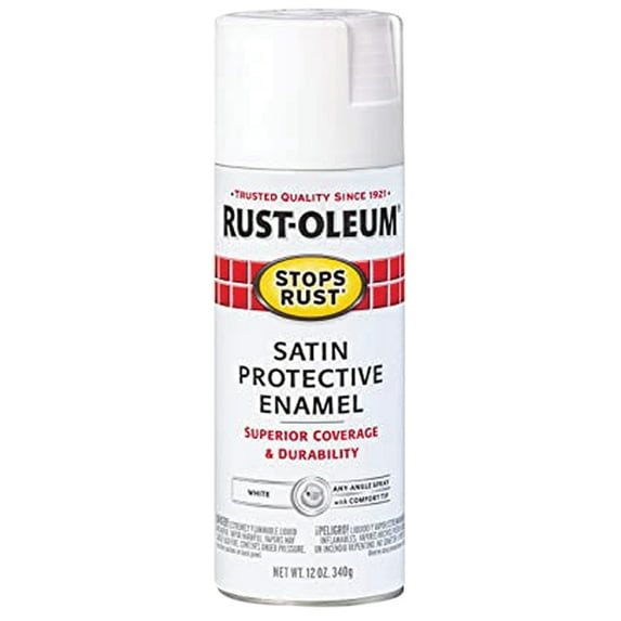 60-Pack of 12 oz Rust-Oleum Brands 7791830 White Stops Rust Protective Enamel Spray Paint, Satin