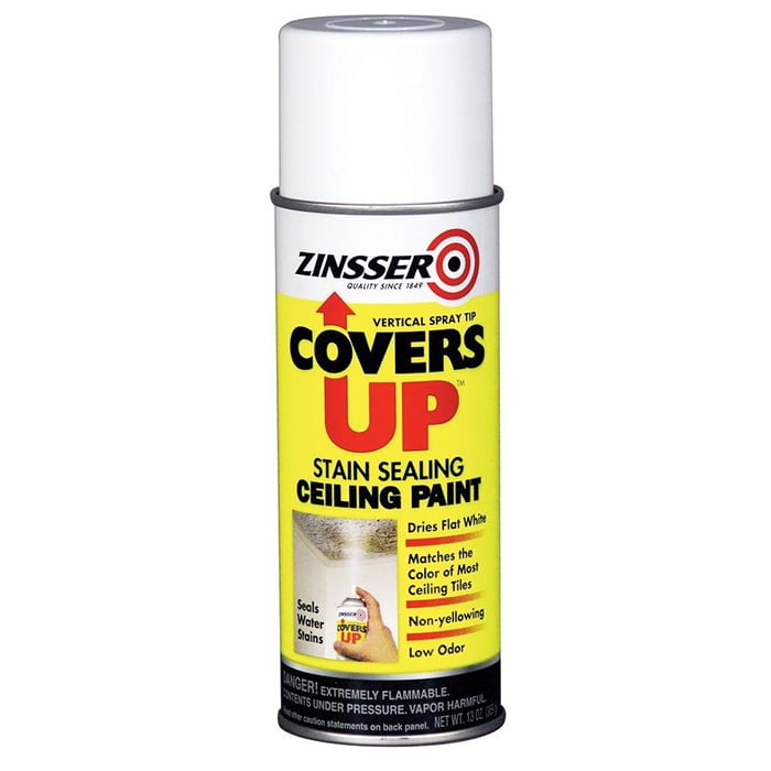 60 Pack of 13 oz Zinsser 03688 White Zinsser, Covers Up Ceiling Paint And Primer