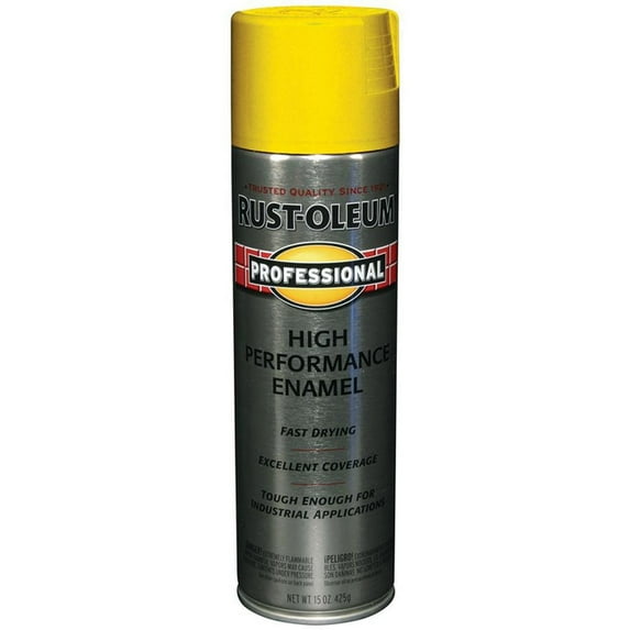 60-Pack of 15 oz Rust-Oleum Brands 7543838 Safety Yellow Professional High Performance Enamel Spray Paint