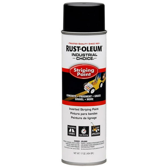 60-Pack of 18 oz Rust-Oleum Brands 1677838 Black Industrial Choice Striping Spray Paint