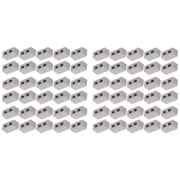 60 Packs Cinder Blocks 1/12 Scale Mini Bricks Concrete Miniature Tiny Landscaping Dollhouse Accessories
