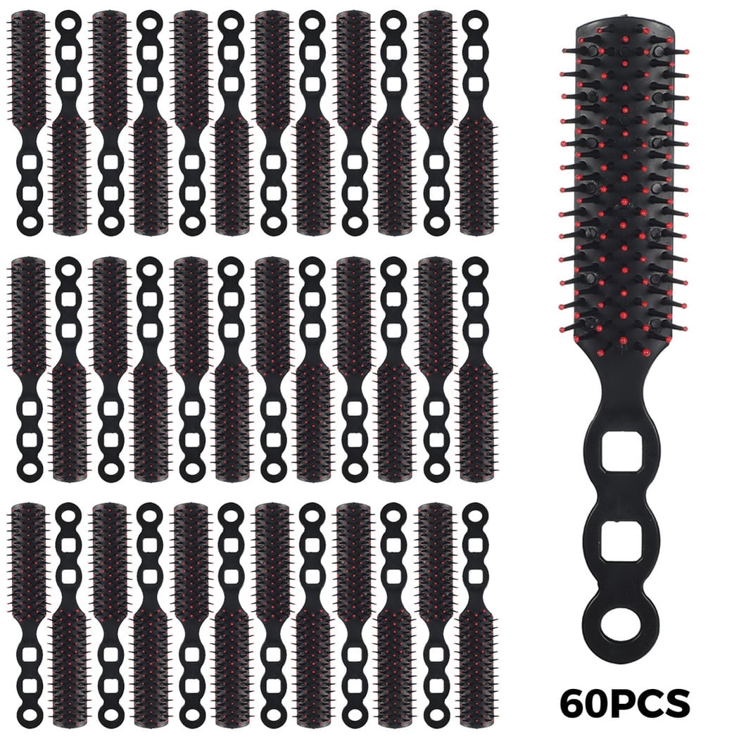 60 Packs Hair Brushes for Homeless, Hair Brush in Bulk for Women Curly Wet Dry Hair Styling Detangling, Suitable for Travel Homeless Shelter Airbnb Hotel Nursing Home Charity Church