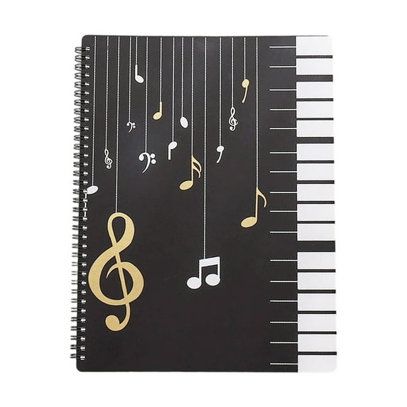 60 Pages Sheet Music Folder File Organizers Multilayer Sheet Music Binder Folder Waterproof Documents Storage Holder Bag