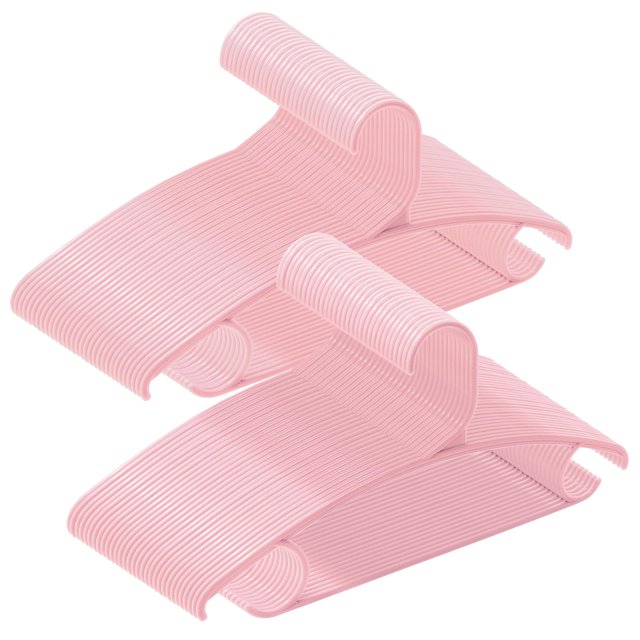 60 Pcs16.1in retail clothes hangers plastic heavy duty clothes hangers