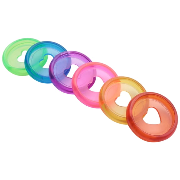 60 Pcs 24mm Plastic Book Binding Discs, Discbound Expansion Discs, Heart Binder Rings Mushroom Hole for DIY