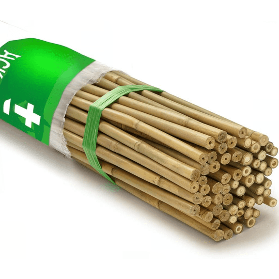 60 Pcs 5 Foot Bamboo Plant Stakes for Garden Support