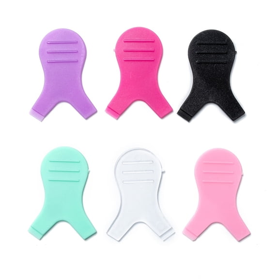 60 Pcs 6 Colors Y Shape Eyelash Brush Grafting Eyelash Lift Brush for Eyelash Extension Makeup Tool Mixed Color 4.5x3.5cm
