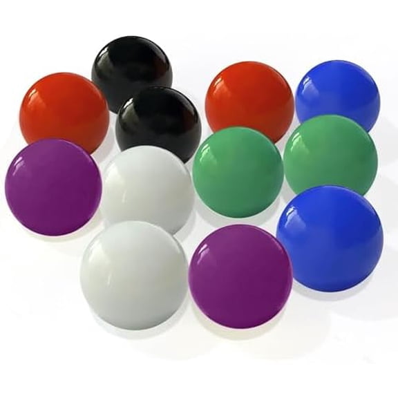 60 Pcs Acrylic Glass Marbles, Bulk Acrylic Marbles, for Various Marble Games 0.63 inch, Multicolor.
