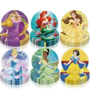 60 Pcs Anime Birthday Party Supplies - Cartoon Tableware Set Includes 60pcs 7'' Ariel Princess Party Plates for Girls Birthday Party Decorations Baby Shower Dessert Dinner