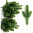 thumbnail image 1 of 60 Pcs Artificial Pine Branches, Christmas Tree Filler Branches, Realistic Faux Christmas Greenery Green Plants Pine Needles Picks and Stems for Christmas Decorating DIY Wreath Garland Crafts, 1 of 5