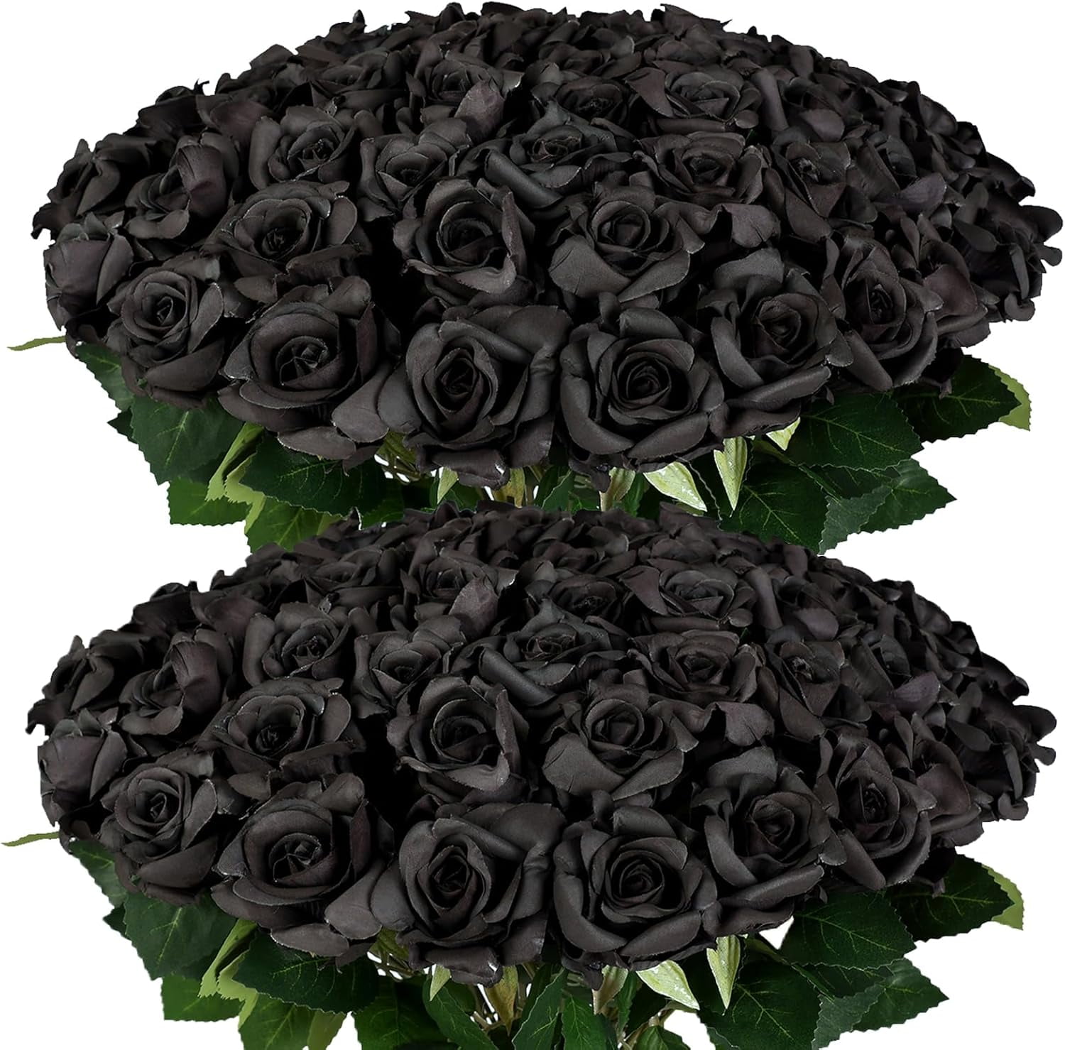 40 Count Fake Roses 60 Pcs Artificial Rose Flower Realistic Faux Silk Roses Stem Fake Roses ...