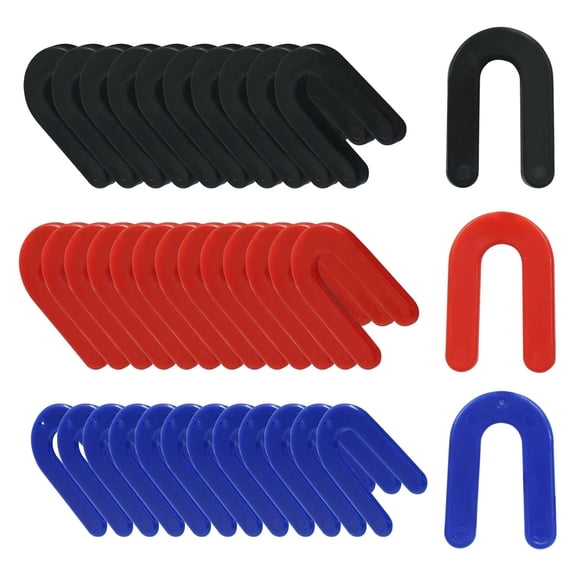 60 Pcs Auto Lift Installation Leveling Shim Kit, Plastic Shims 2 Post 4 Post U Shaped Lift Shims for Surface Mount Automotive Car Repair(Black, Red, Blue)