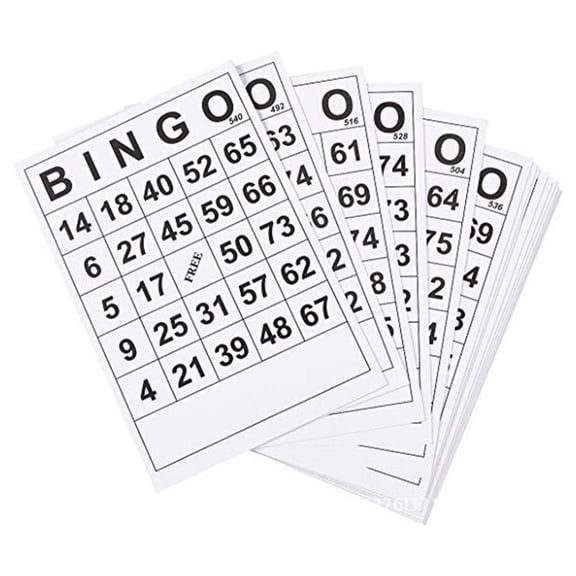 60 Pcs Bingos Paper Game Cards Table Games Cards Family Bingos Game Accessories