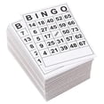 thumbnail image 1 of 60 Pcs Bingos Paper Game Cards With Unique Number Party Table Games Cards Family Bingos Game Accessories Durable, 1 of 7