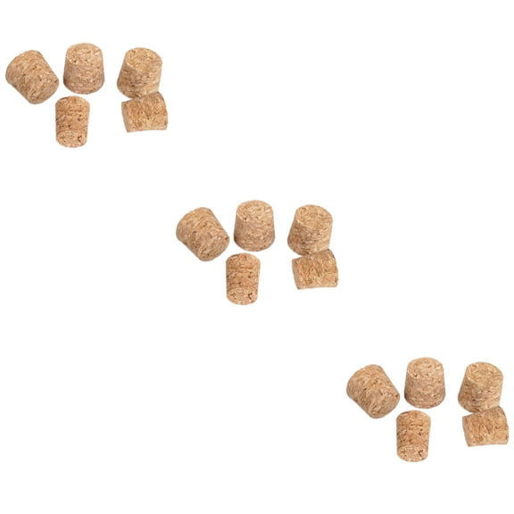 FUEENIRVA Tapered Cork Stopper, Light Brown, Natural Wood, Airtight Seal 60Pcs