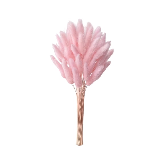 60-Pcs Bunny Tails Grass,12.6 Inch Fluffy Rabbit Tail Grass Dried Flowers for Home Wedding