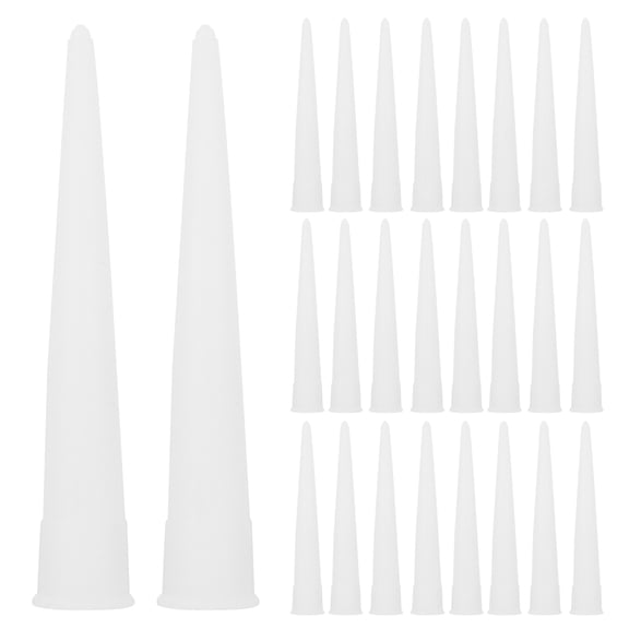 60 Pcs Caulk Nozzle Caps for Polyurethane Sealant Tubes, Plastic Replacement Tips for Glass, Pipe, and Caulking Applications