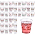 thumbnail image 1 of 60 Pcs Christmas Ugly Sweater Plastic Shot Glasses 1.7 oz Disposable Mini Christmas Shot Cups Bulk Xmas Tree Reindeer Gingerbread Snowman Drinking Cups for Holiday Party Supplies Decoration, 1 of 7