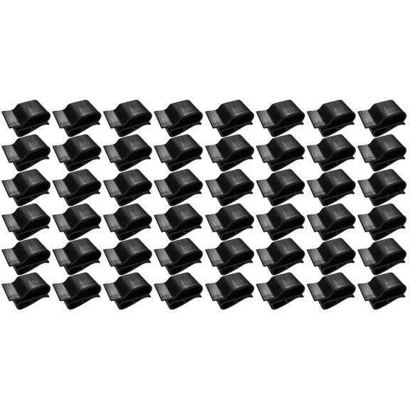 60 Pcs Plastic Cord Clips Cable Clamps for Trailer Frame Wire Management Solar Panel Photovoltaic Use
