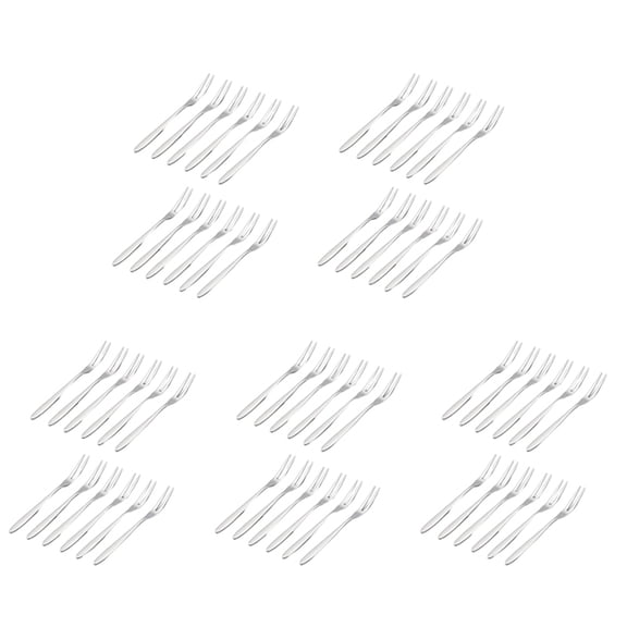 60 Pcs Dessert Forks,5.1 InchStainless Steel Mini Salad Fruit Fork Tasting Forks Cocktail Fork
