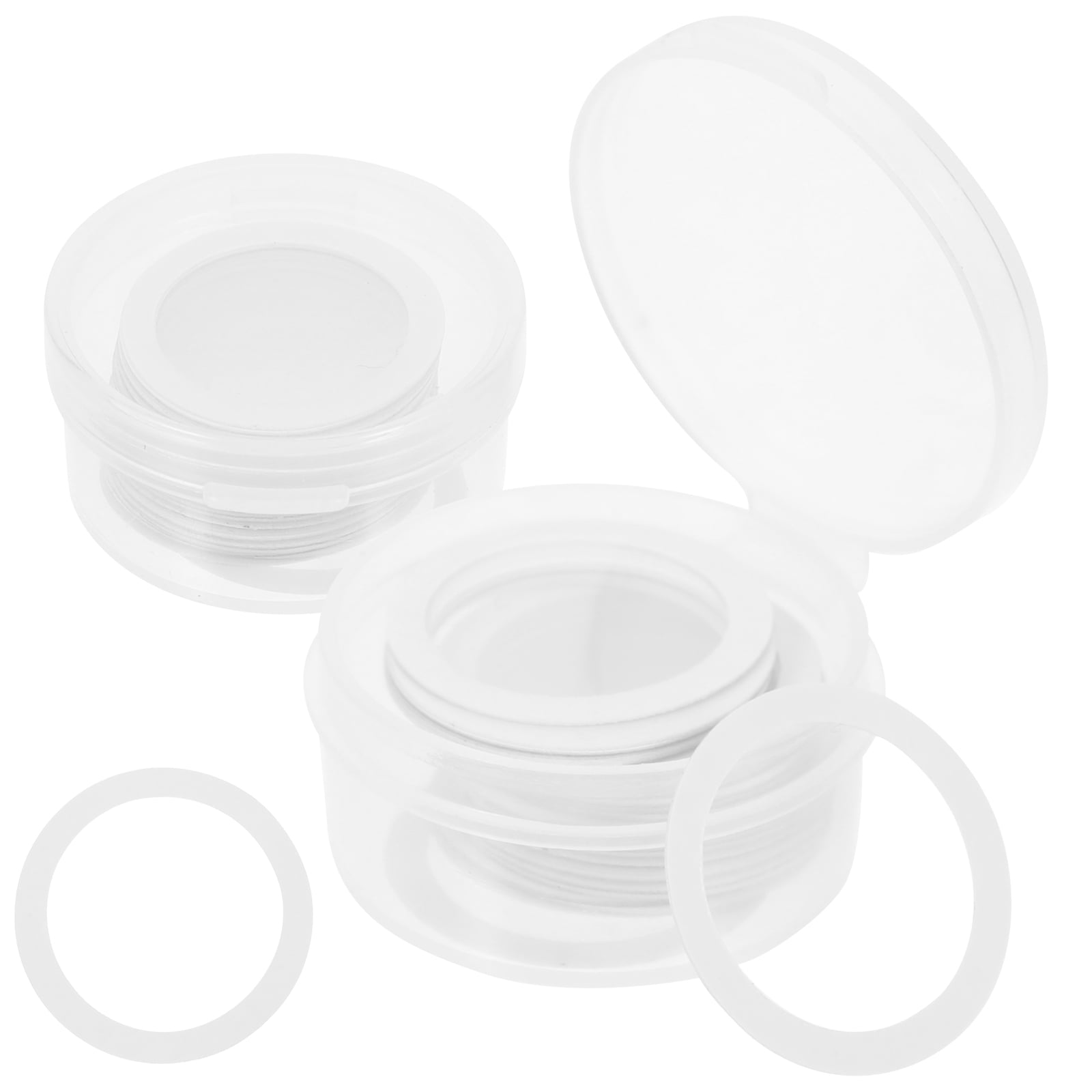 60 Pcs Dimo Flute White Kazoo Membrane Diaphragm Supplies Musical