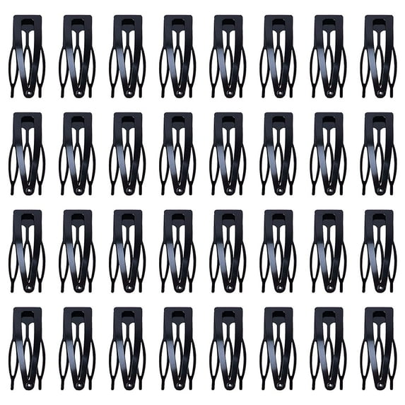 60 Pcs Double Grip Hair Clips Snap Hair Clips Metal Snap Clips Hair Barrettes for Hair Making, Salon Supplies