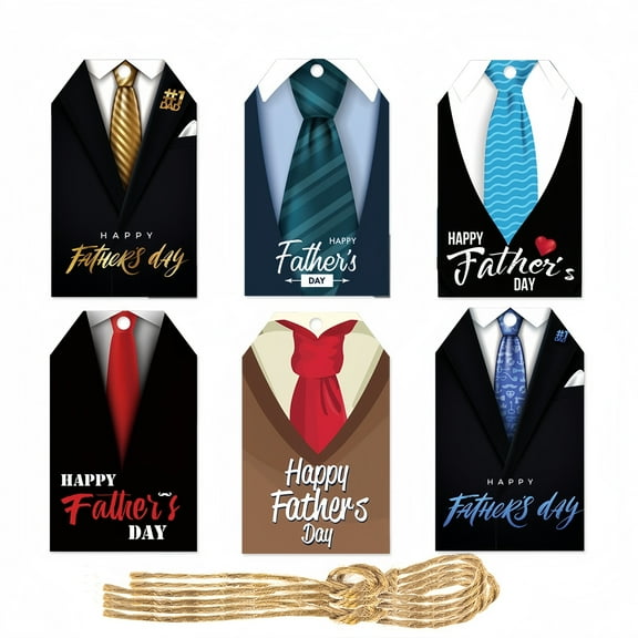 Gleaminglife 60-Piece Father's Day Gift Tags, Paper