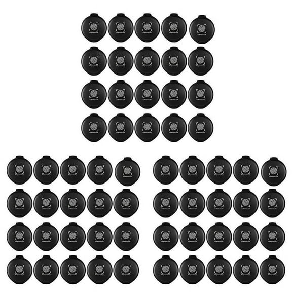 60 Pcs Fingerprint Fingerprint Ink Pad Mini Black Stamp Ink Pad Notary Supplies Identification Security ID Fingerprint,60 x Fingerprint Ink Pad,black