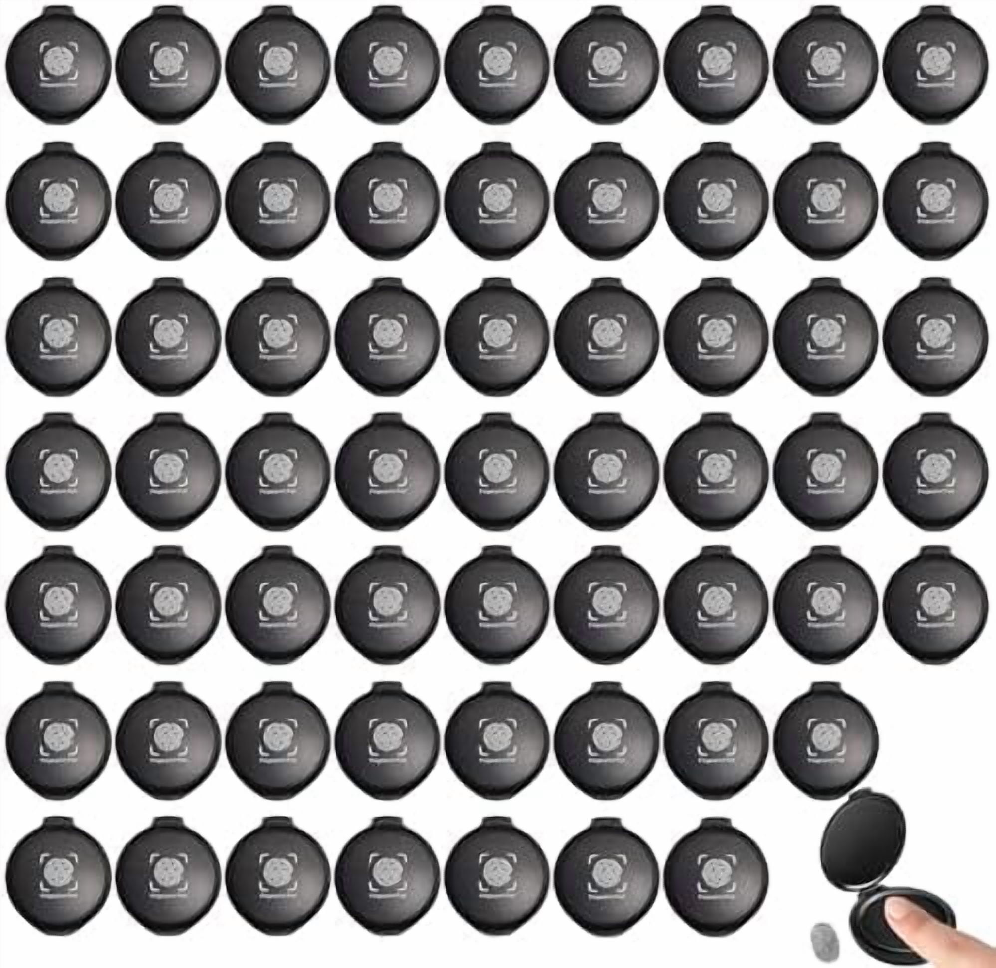 60 Pcs Fingerprint Ink Pad Black Finger Print Stamp Pad Mini Inkless ...