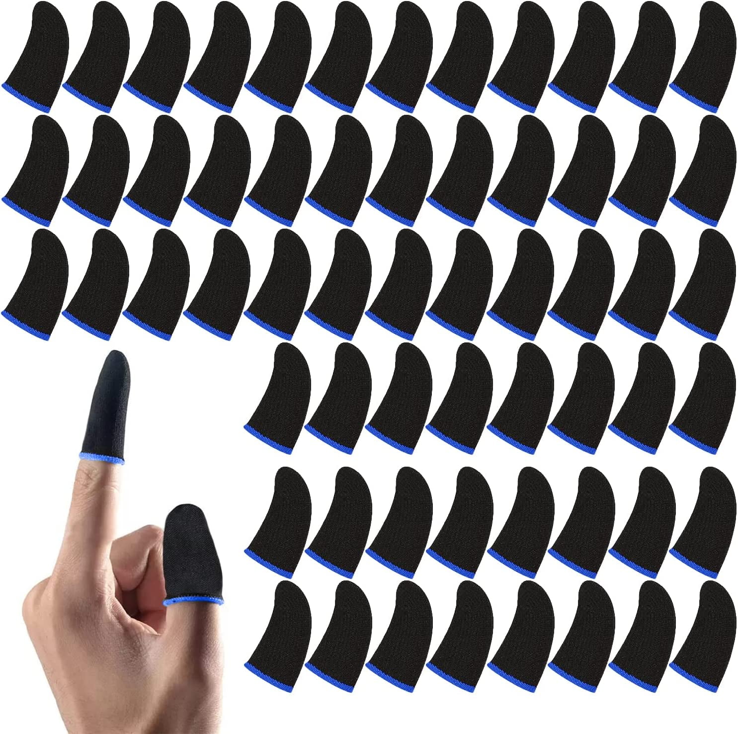 60 Pcs Game Finger Sleeves, Mageeki Thumb Finger Sleeves for Gaming ...